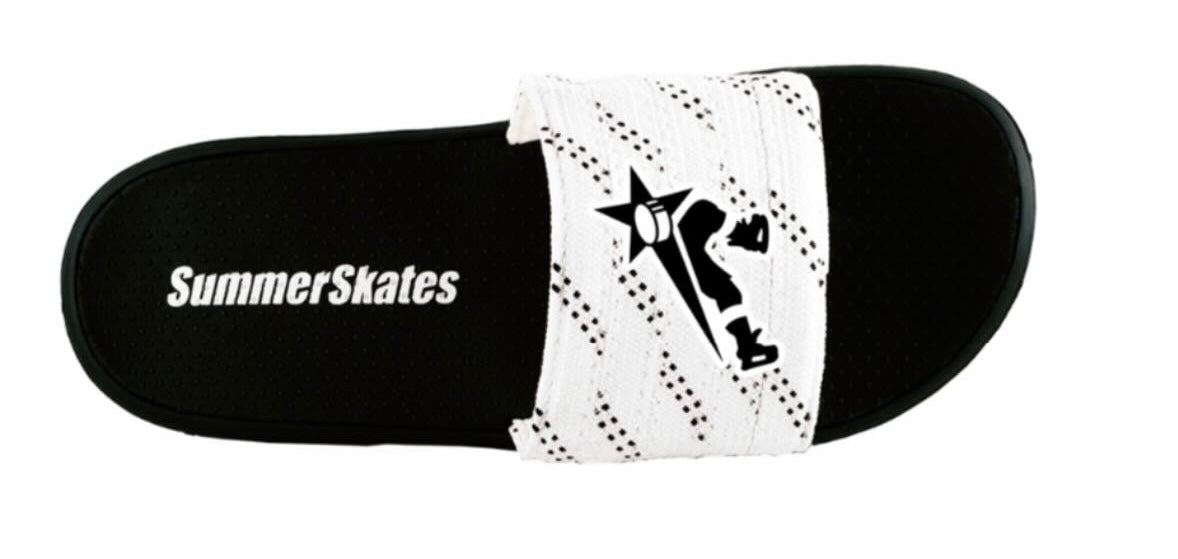 SKATING THAT TRANSLATES® SUMMER SKATES SLIDES WHITE LACE
