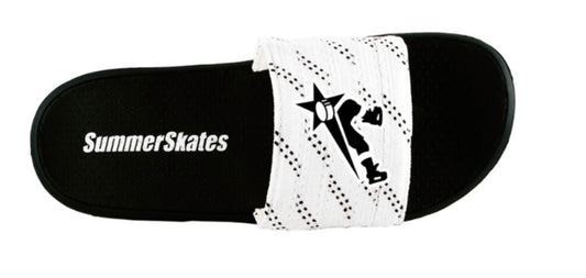 SKATING THAT TRANSLATES® SUMMER SKATES SLIDES WHITE LACE