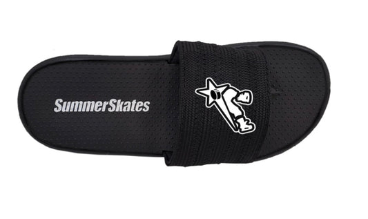 SKATING THAT TRANSLATES® SUMMER SKATES SLIDES BLACK