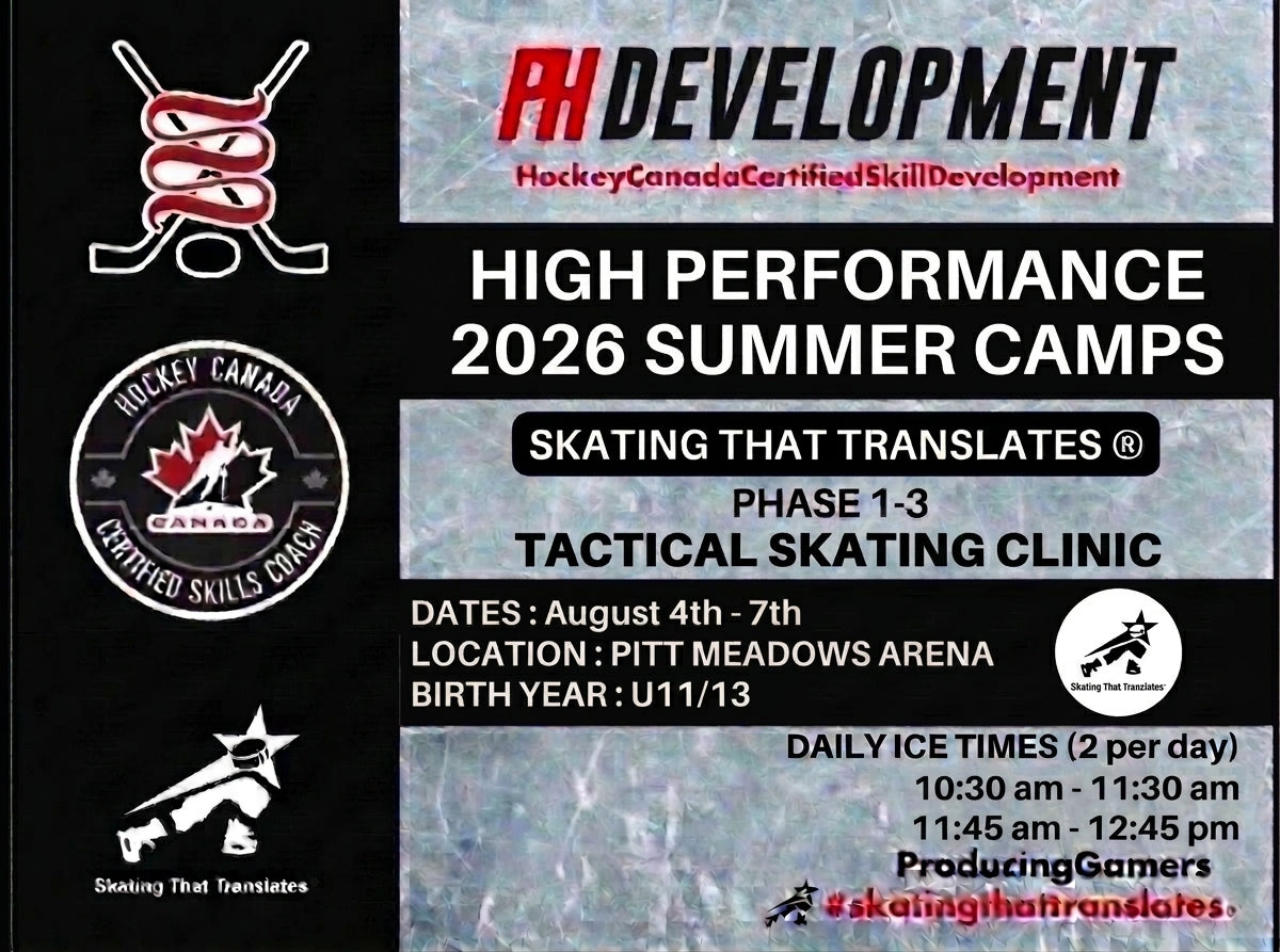 TACTICAL SKATING CLINIC U11/13 (2 HOURS) AUGUST 4TH-7TH