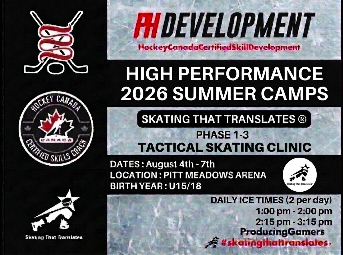 TACTICAL SKATING CLINIC U15/18 (2 HOURS) AUGUST 4TH-7TH