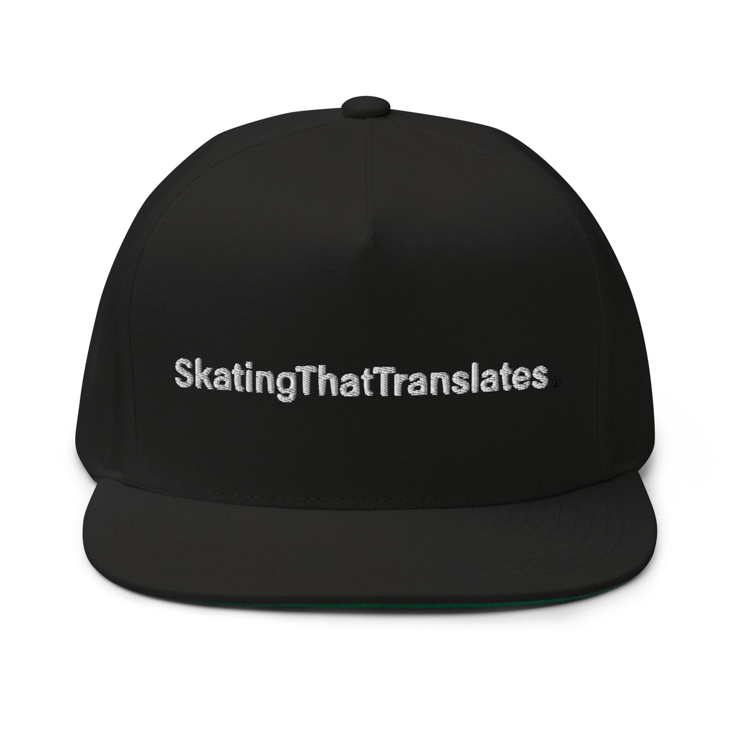 Flat Bill Cap - skating that translates